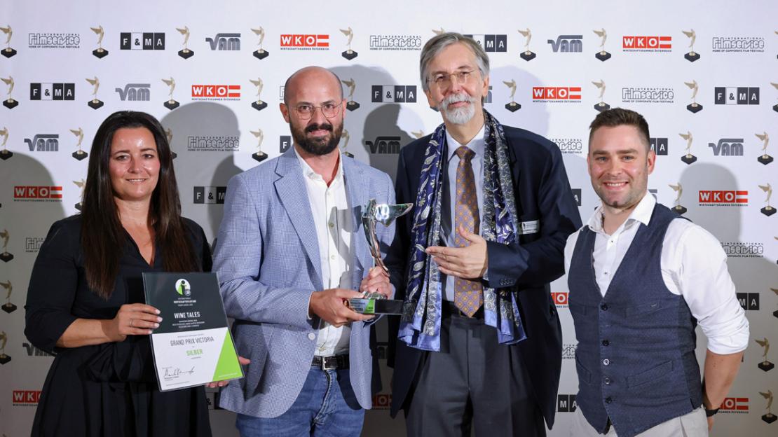 Il cortometraggio “Wine Tales” ha ricevuto il premio “Victoria d’argento”.