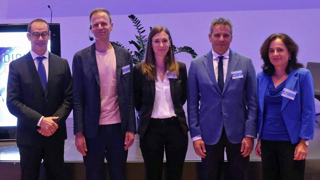 da sinistra a destra: Alfred Aberer, Jens Strüker, Margit Lintner, Giuliano Tomiazzo e Irmgard Lantschner da sinistra a destra: Alfred Aberer, Jens Strüker, Margit Lintner, Giuliano Tomiazzo e Irmgard Lantschner
