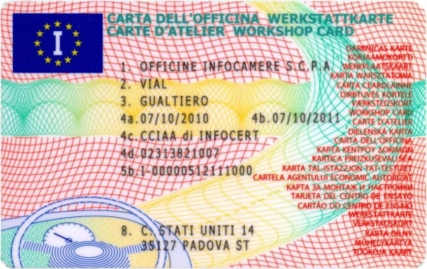 Carta dell'officina