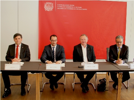Im Bild: Georg Lun, Alfred Aberer, Manfred Pinzger, Harald Pechlaner (c) hk