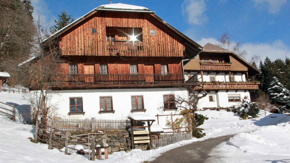 Azienda agricola tradizionale: il maso Wiesemann ad Anterselva.